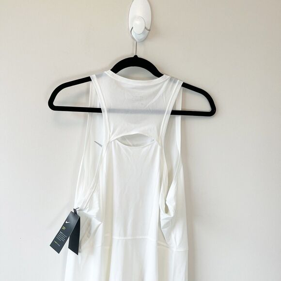 Nike Court Dri-FIT Slim Fit Advantage Tennis Exercise Dress White Size 1X NWTs - Picture 7 of 12